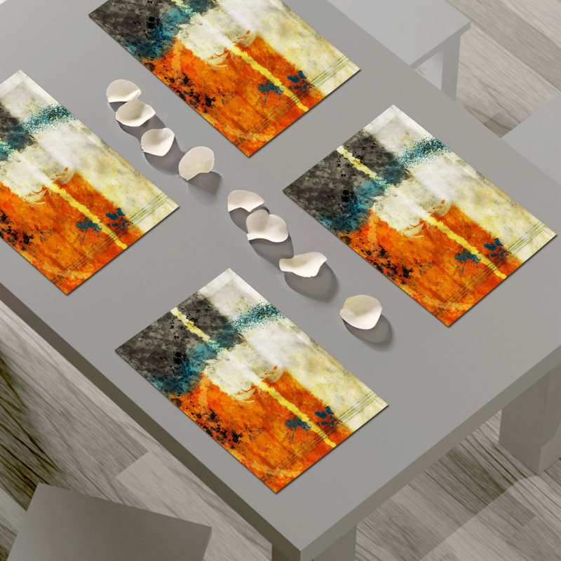 Napperon abstrait en polyester