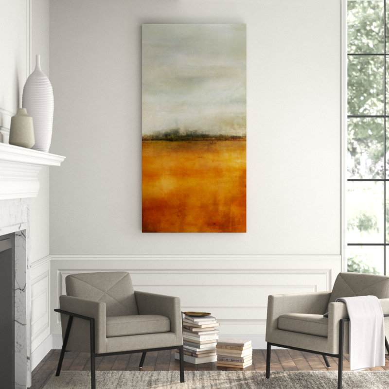 Field Sky II Painting by Guseul Park, Outdoor, 48" H x 24" W