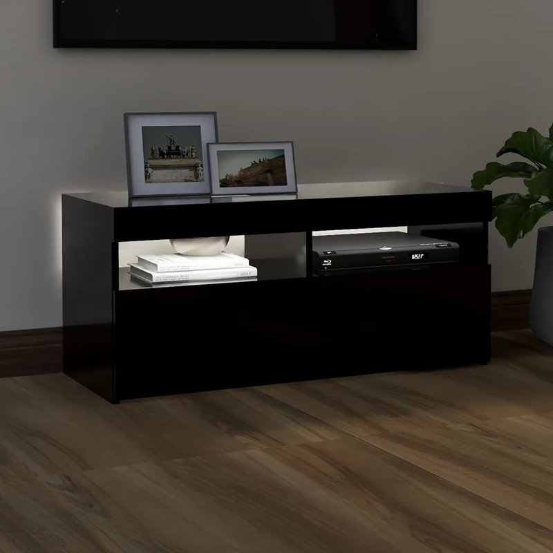 Madline Unfinished TV Stand, Black, 90cm