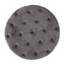 Repose-pieds rond en velours gris avec rembourrage moelleux
