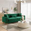 Canapé contemporain capitonné 3 places avec coussins et oreillers moelleux, soutien confortable à ressorts ensachés, mobilier de salon moderne