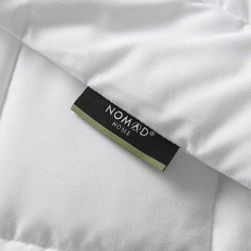 Couverture antimicrobienne blanche toutes saisons, Double/Grand