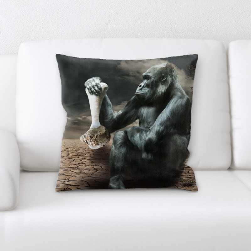 Housse et insert de coussin carré Gorilla