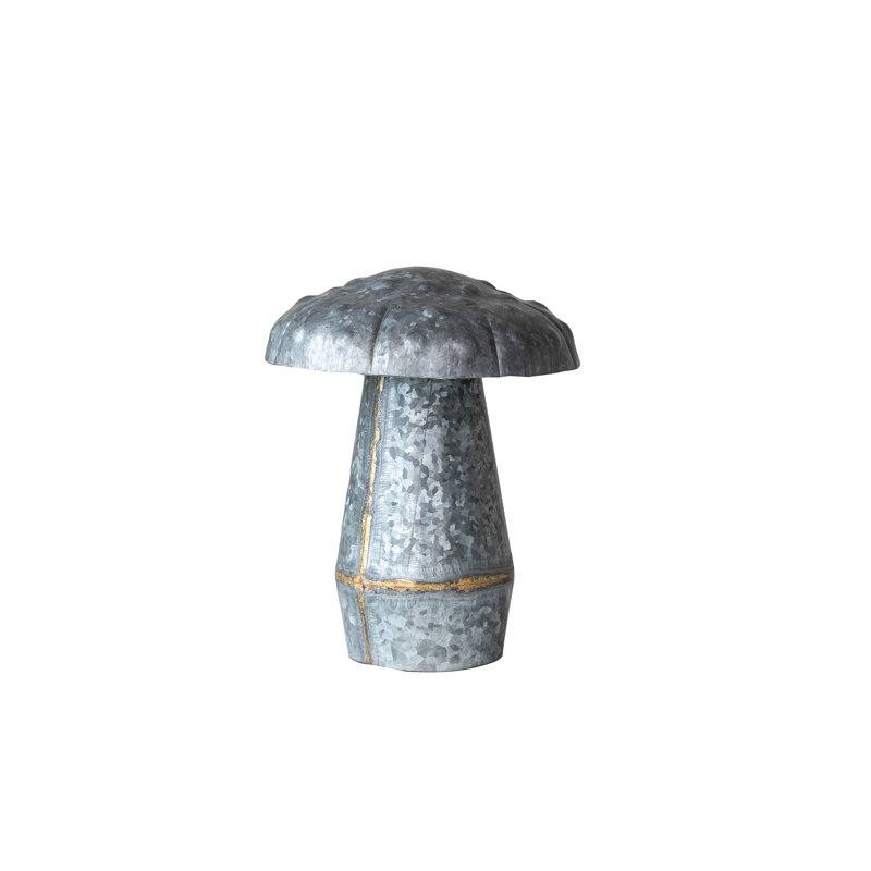 Décoration de champignon intérieur / extérieur en métal galvanisé