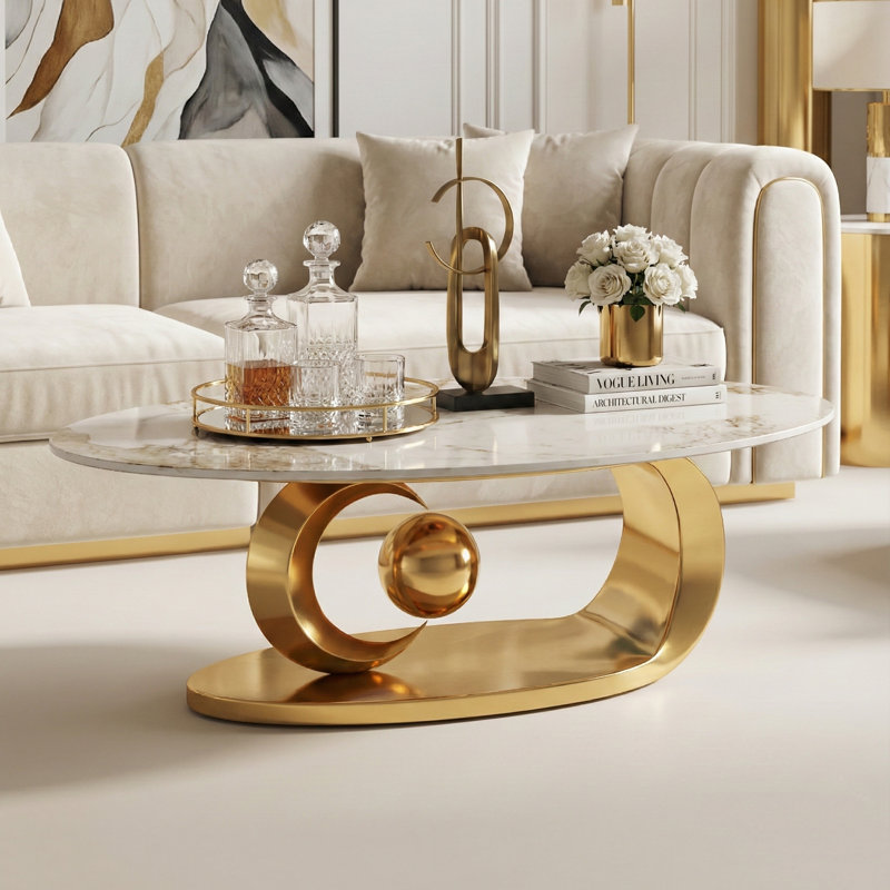 Coffee Table, Gold
