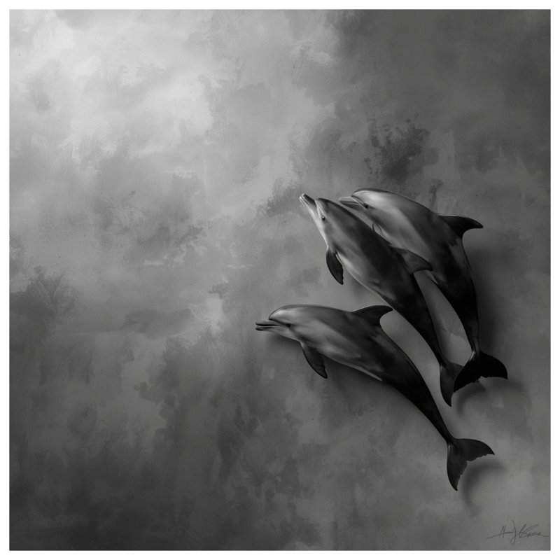 Housses de couette Three Dolphins, Lit simple