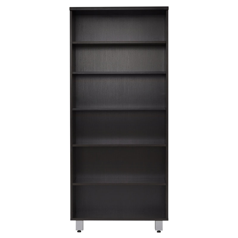 Maysey Wood Standard Bookcase, Espresso/Silver