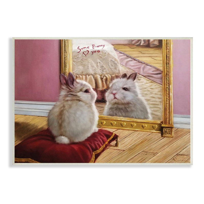 «Some Bunny Loves You», impression sur toile, Plaque murale, H 15 po x l 10 po x P 0,5 po