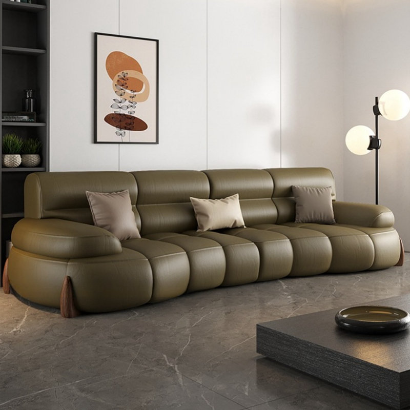 Canapé de luxe moderne à lumière simple, Olive