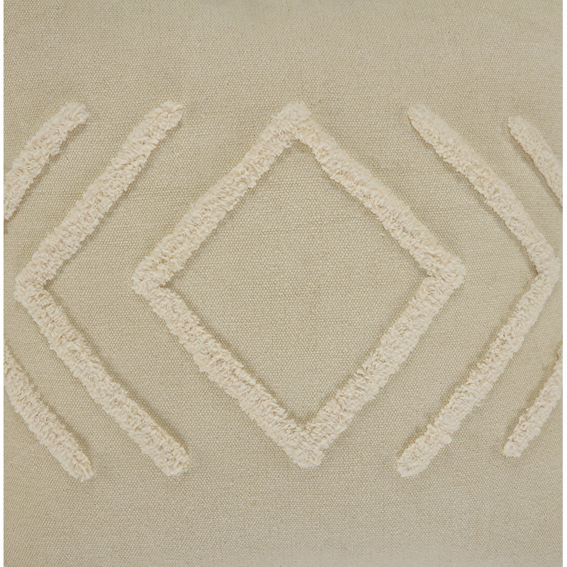 Textured Cotton Throw Pillow