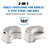 Toilet Stool Squat Adult – 2-In-1 Adjustable 4.7" & 8.2" Height, Non-Slip Poop Stool For Bathroom, Ergonomic Foot Rest For Kids Toddler, No Assembly Required, 200 Lbs(Off White)