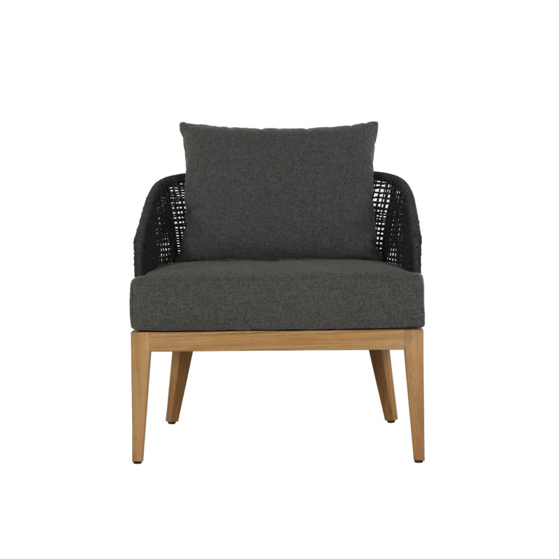 Fauteuil rembourré - gris