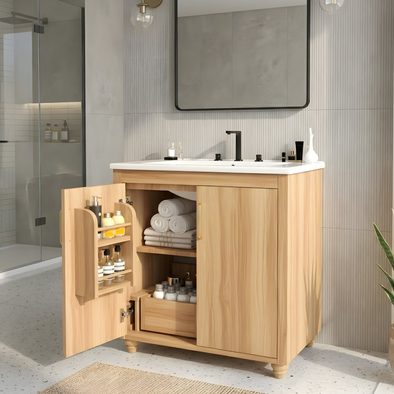 Meuble-lavabo 30 po avec portes et tiroirs 30 po