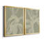 «White Ribbon on Celadon I», ensemble de 2 peintures sur toile encadrées-1370115107-1370115106