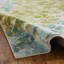 Tapis bleu / vert à motif floral de style traditionnel SantaCruz-1817054056