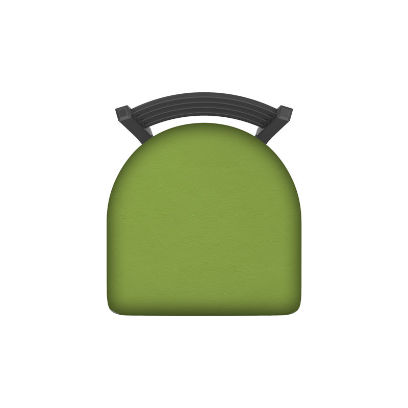 400 Jackie Chair, Pewter, Vinyl-Canter Kiwi Green