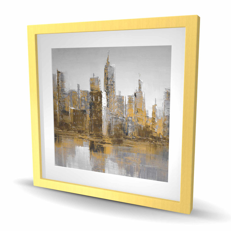 Paysage urbain brun et sombre - impression de bâtiment industriel