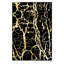 Tapis noir en marbre doré Aurelia