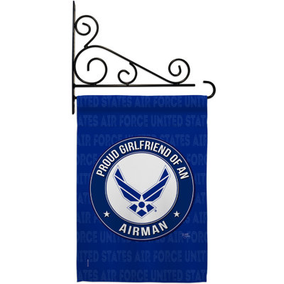 Ensemble de drapeaux 18,5 x 13 po Pride Girlfriend Airman