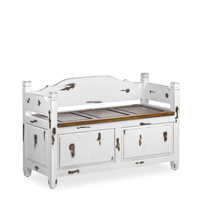 Solid Wood Storage Bench