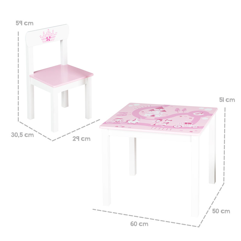 Krone Rectangular Activity Table Chair Set