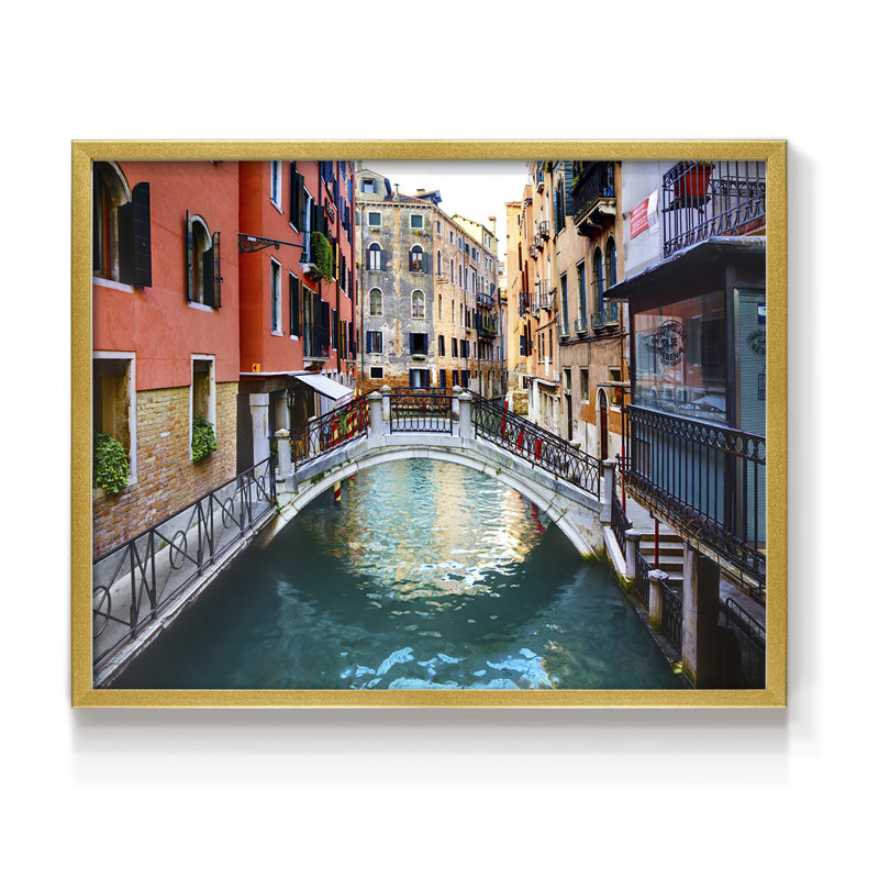 Venice Canal -Framed Print - Restickable, 8" H x 10" W