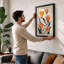 Arrangement with Bee Botanical - Framed Print-876300186-876300191