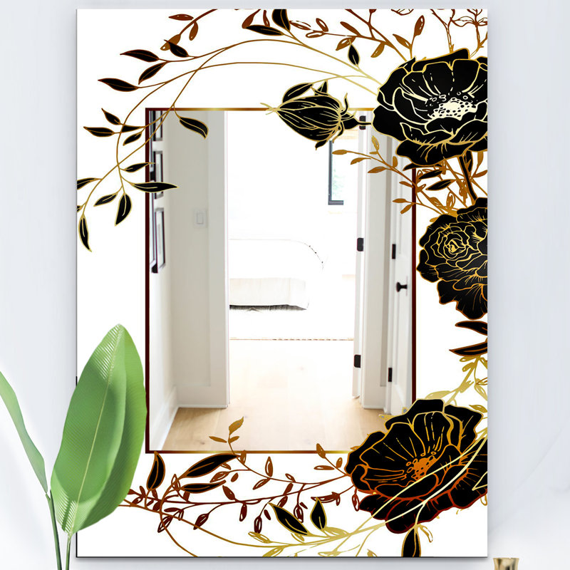 Miroir de salle de bain Botanical, H 24 po x l 32 po