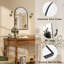 Miroir de salle de bain mural en aluminium avec cadre arqué - Basics by Wayfair ™-1908623977-1908623976