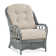Chaise avec accoudoirs en rotin Everglade