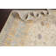 Tapis décoratif en laine de conception unique Ivoire 9 pi 1 po x 12 pi noué à la main New Age Khotan