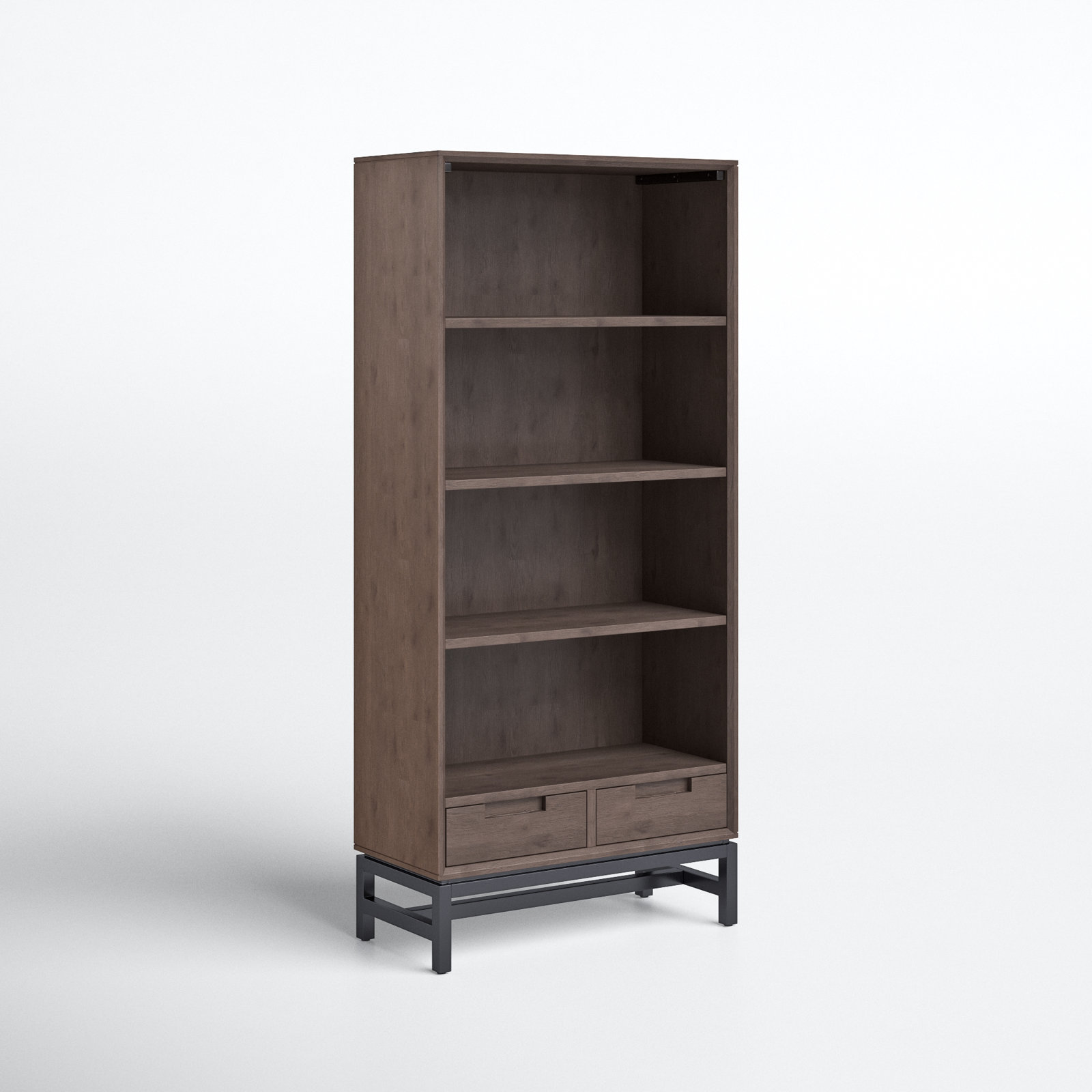 Banting 30" Bookcase, Walnut Brown/Black