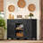 Sideboard, Accent Cabinet With 3 Drawers, Adjustable Shelves-168623967
