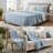 Oversized Quilted Throw Blue 60x70"