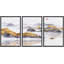 Chinoiserie " Ocean Mountain Range " 3 - Pieces Painting Print-70991550-70991551