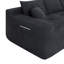 Canapé modulaire 85 po en forme de L avec tissu en lin de coton et sans assemblage-745352130