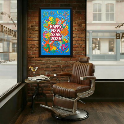 Fashion Happy New Year 2026 Celebration Pattern