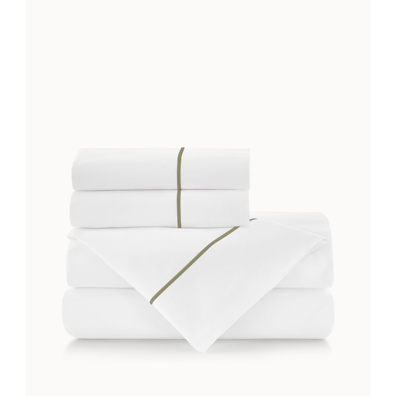 Boutique 200 100% Cotton Sheet Set, Queen Sheet Set with 2 Pillowcases, Platinum