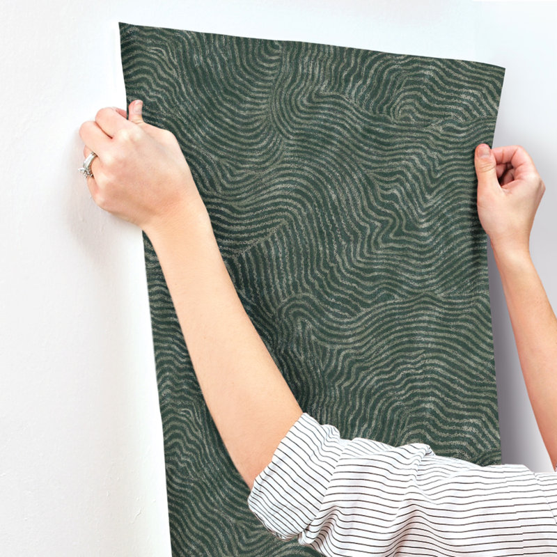 27' L x 27" W Wallpaper Roll, Forest