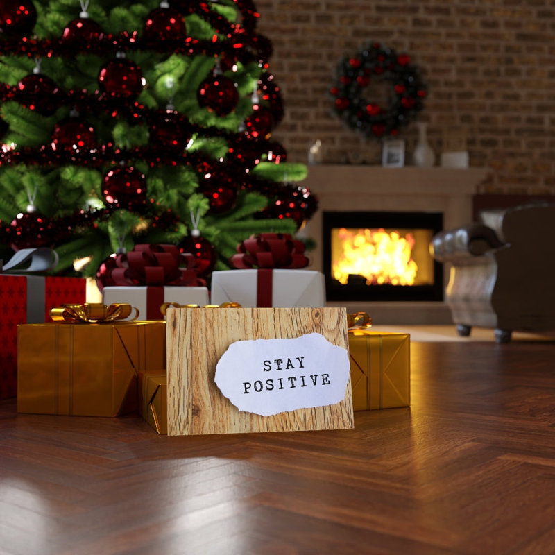 Stay Positive - Wrapped Canvas Print, 30cm H x 46cm W
