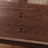 Walnut Solid Wood Textured Glass Sideboard Cabinet