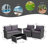 Wood 4 - Person Patio Conversation Set with Cushions-1152477793