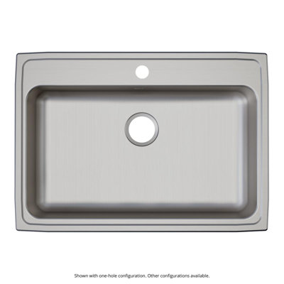 Elkay Lustertone Classic Stainless Steel 31" X 22" X 6", Single Bowl Drop-In ADA Sink