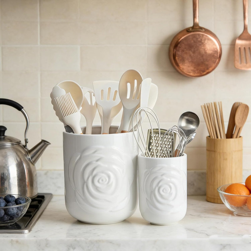 2-Piece Large Kitchen Utensil Rack