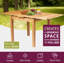 Hatcher Extendable Oak Solid Wood Dining Table