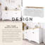 Buffet polyvalent en grain de bois avec tablettes réglables-343733732