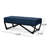 Navy Blue - Add Luxury To Your Space. Button- Upholstery. Multi-purpose For Home. Sleek Base. 47” W X 17.24” D 16.9” H Elevate Home Decor. Functional . Modern Look. 48.52”d 17.24”w 16.9”h