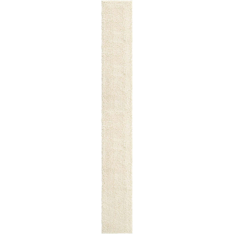 Tapis ivoire Karli, Tapis de couloir 2 pi 6 po x 19 pi 8 po