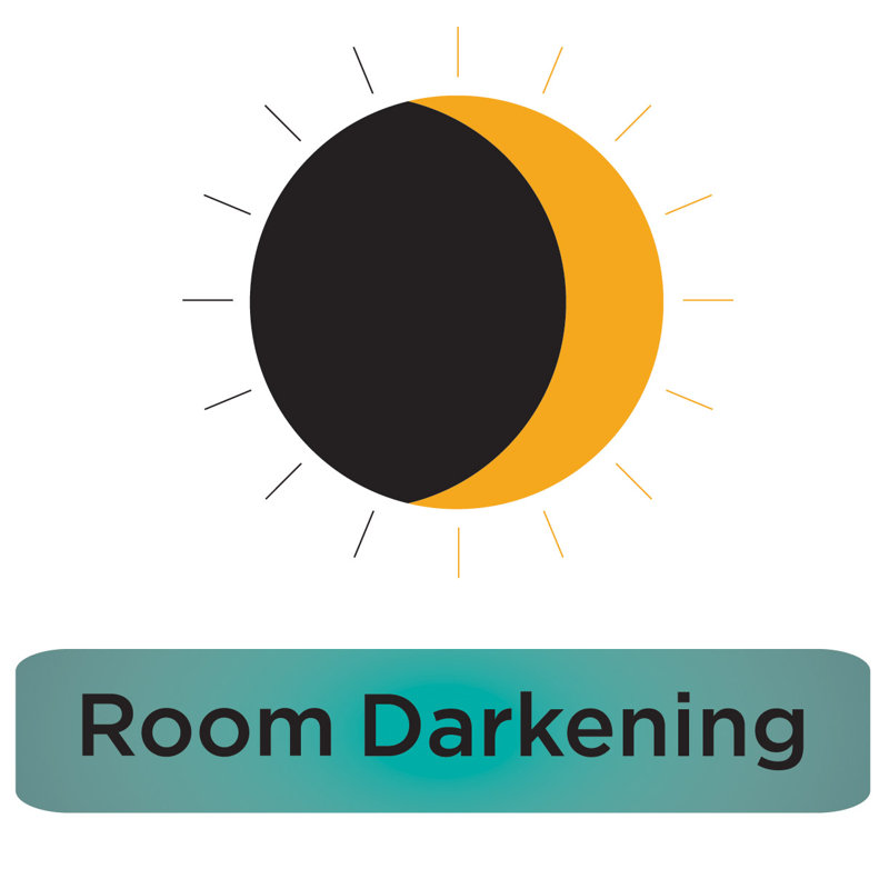 Room Darkening Curtain, Coral, 37" W x 63" L