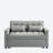 55'' Velvet Convertible Loveseat Sleeper Sofa with Adjustable Backrest, Pull-Out Bed and Pillows-98055980